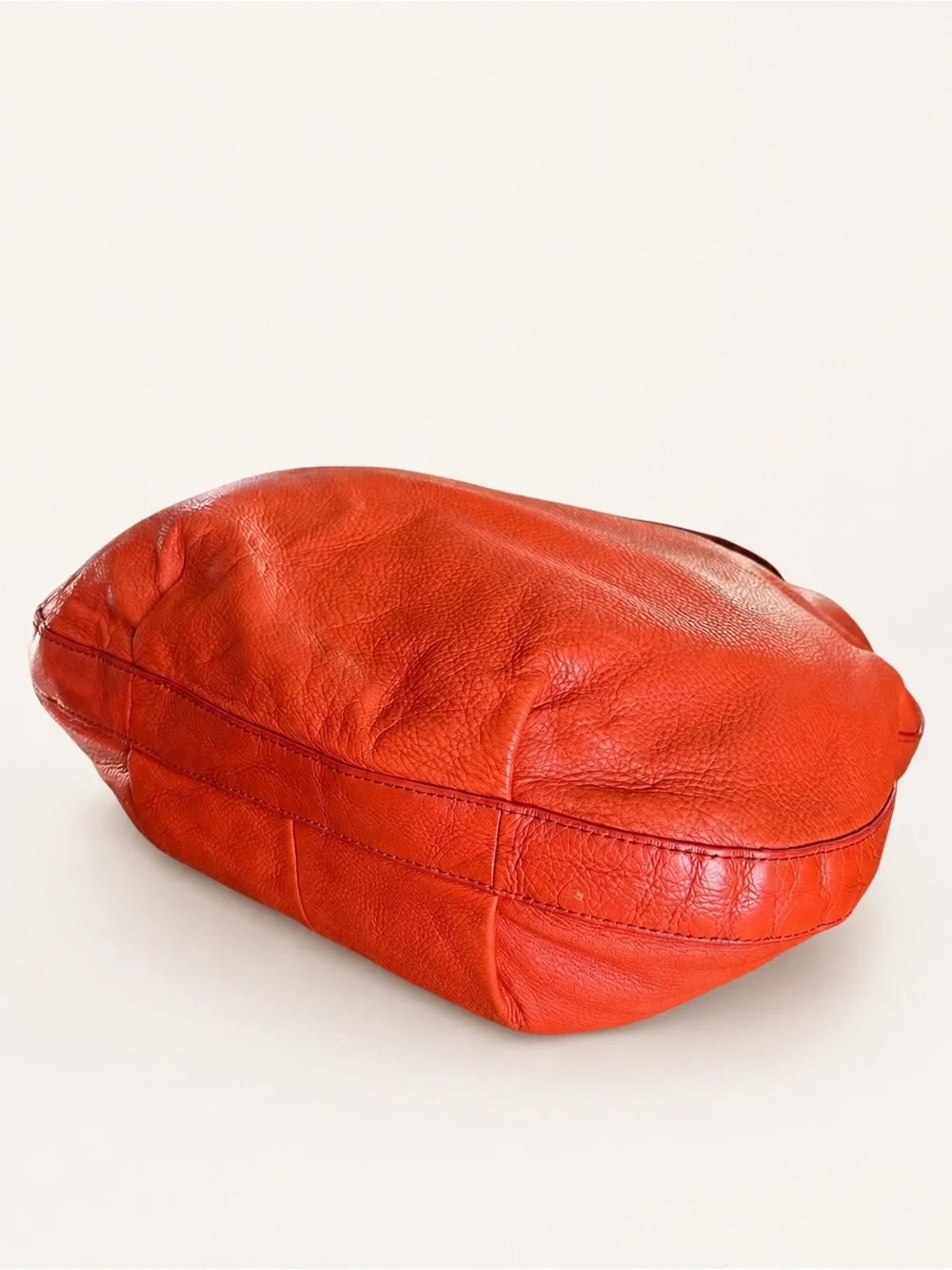 Tory Burch Taylor Large Coral Pebbled Leather Hobo Shoulder Bag